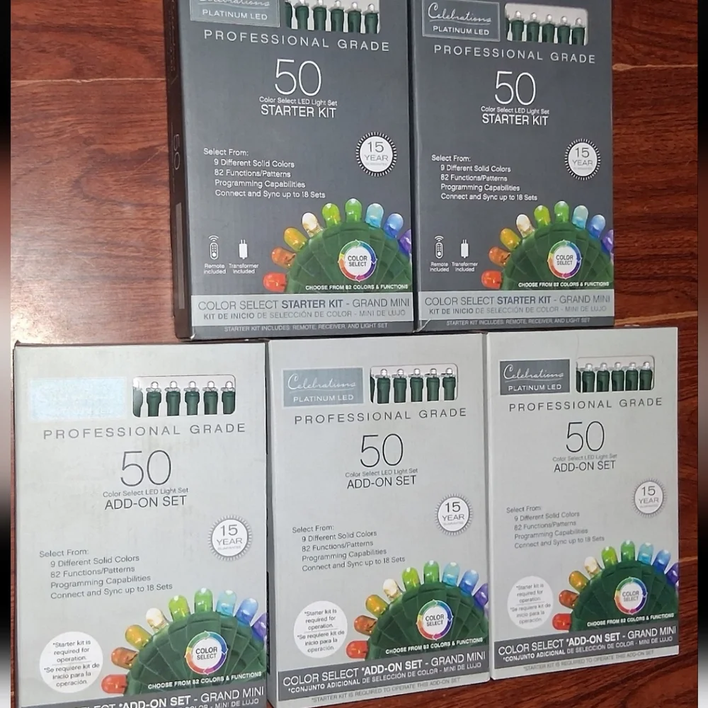 NEW BUNDLE PROFESSIONAL GRADE CELEBRATIONS CHRISTMAS LED LIGHTS HOLIDAY